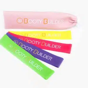 Booty Builder mini bandjes - roze etui met 4 bandjes