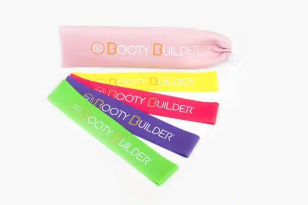 Booty Builder mini bandjes - roze etui met 4 bandjes